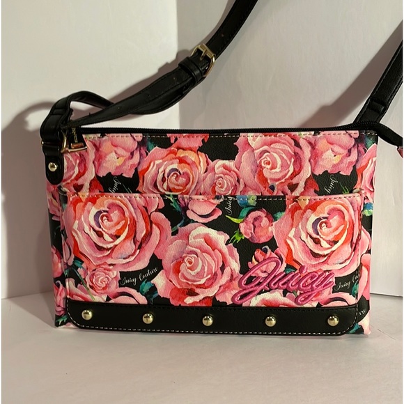 🍒JUICY COUTURE 🍒CROSSBODY BAG SEE PICTURES FOR MEASUREMENTS 🍒 - Picture 1 of 14